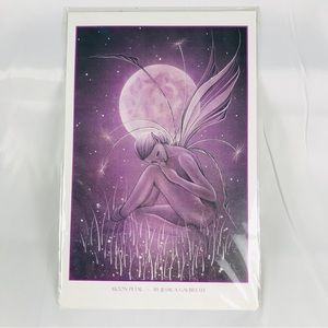NRFB‎ VINTAGE Faerie Fantasy Art- Moon Petal by Jessica Galbreth Glicee Print